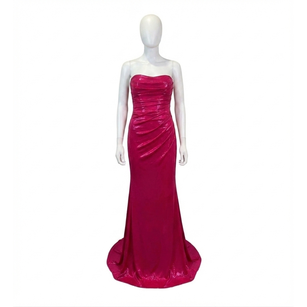 NEW JOVANI kinley long formal prom dress in pink
